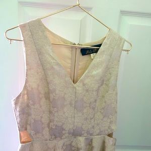 Gold and white dress
